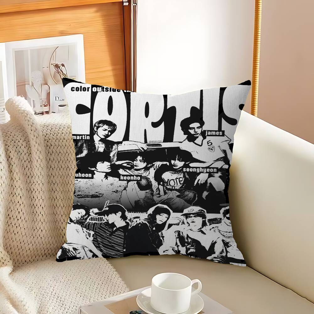 

Kpop Музыка C-CORTIS Подушка Подарок Декор для Домашнего Офиса Подушка Спальня Диван Автомобильная Подушка Чехол для Подушки 12x12Inch