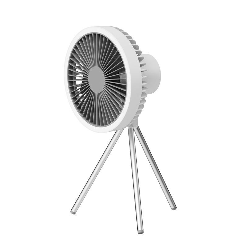 1/2PC 10000mAh Camping Fan Rechargeable Desktop Portable Circulator Wireless Ceiling Electric Fan with Power Bank LED Lighting