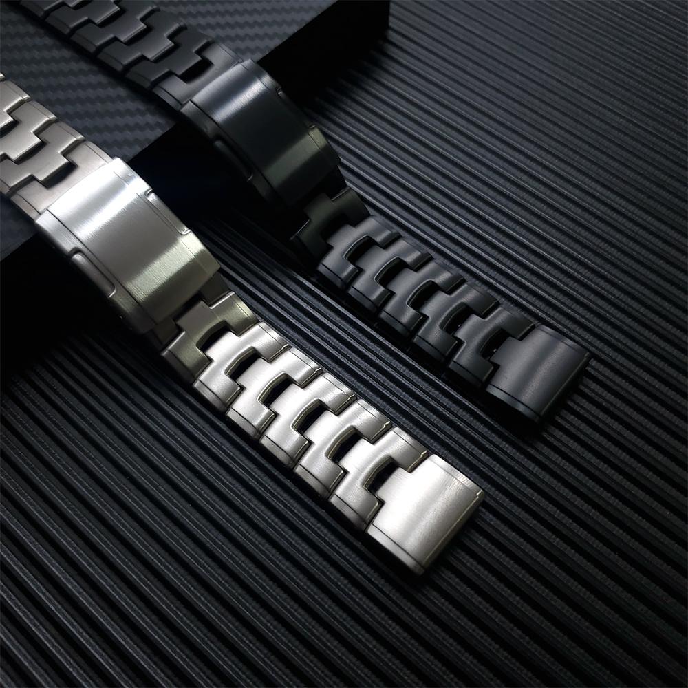 Cinturino per Orologio in Titanio QuickFit 26mm 22mm per Garmin Fenix E 8 7 7X Pro 6 6X 5 5X Plus/Epix Pro/MARQ/TACTIX Bracciale in Metallo