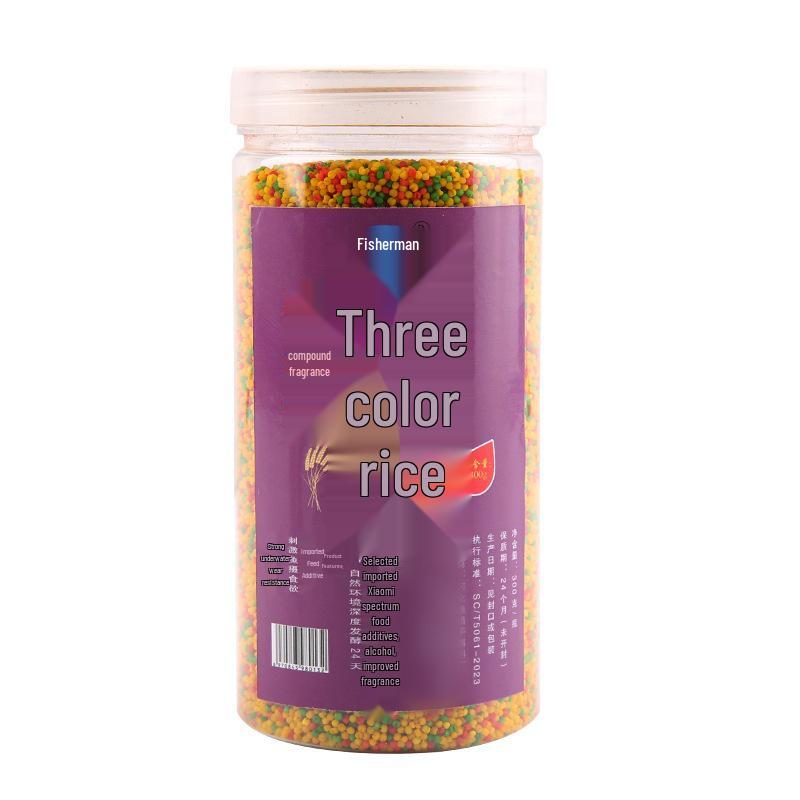 Three-Color Millet Bait: Musk-Scented Crucian Carp Attractant for Wild Fishing 300g