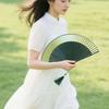 Hollow Carving Retro Hand Fan Portable Dance Fan Elegant Bamboo Folding Fan  Home Decoration
