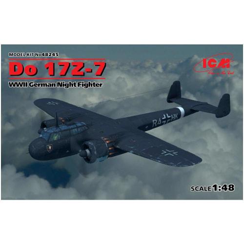 ICM 1/48 scale German Air Force Dornier Do17Z-7 Night Fighter Plastic Model Kit 48245