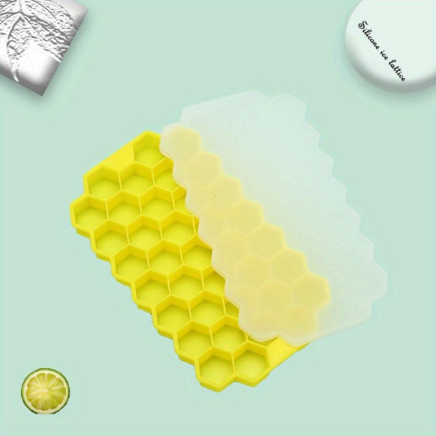 Food Grade Silicone Honeycomb with Lids - Easily Removable Mould for Ice Cream, Cold Drinks, Whiskey Cocktails - BPA-Free