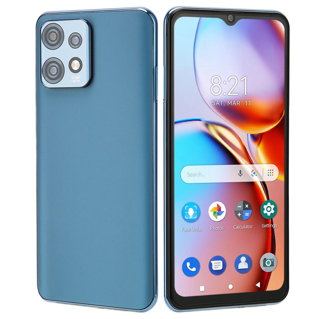 X40 6.53 Inch Mobile Phone 6GB RAM 128GB ROM Cell Phone for Android 12 5G Wifi Smartphone Support 4G Network 100‑240V