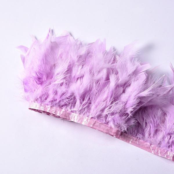 High-Quality Turkey Feather Edging, Colored Feathers, Fire Feather Edging For Weddings
