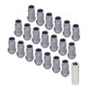 20pcs Wheel Lug Nuts M14x1.5 Thread 2in Height 7075 T6 Aluminum Thru Hole Locking Lug NutsTitanium Color