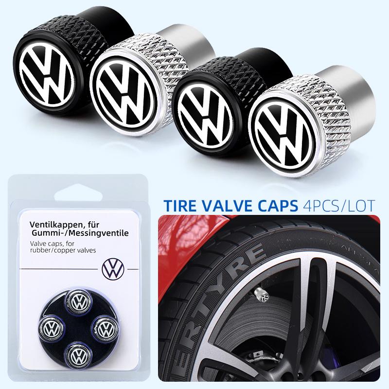 Dla VOLKSWAGEN Nowy Samochód Nakrętka Zaworu Powietrza Wentyla Koła Pokrowiec Przeciwpyłowy Opony Akcesorium Dla Volkswagen VW GTI R Golf 7 Polo Tiguan Passat Jett
