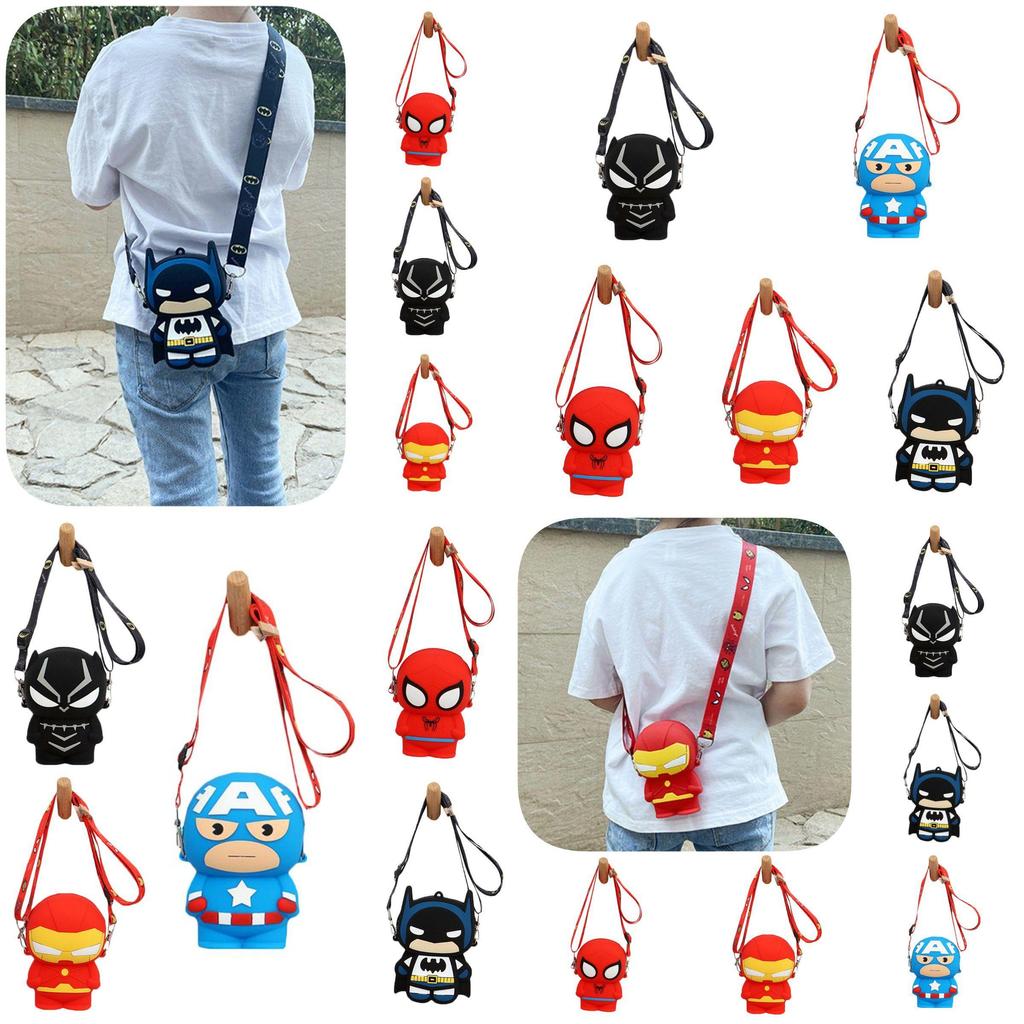 Kinder Spider-Man Silikon-Tasche mit großem Fassungsvermögen und robustem Design für Mädchen und Jungen