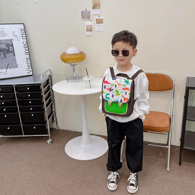 Trendy Gender-neutral Kids Backpack Durable Nylon Material With Soft Handles For School And Travel