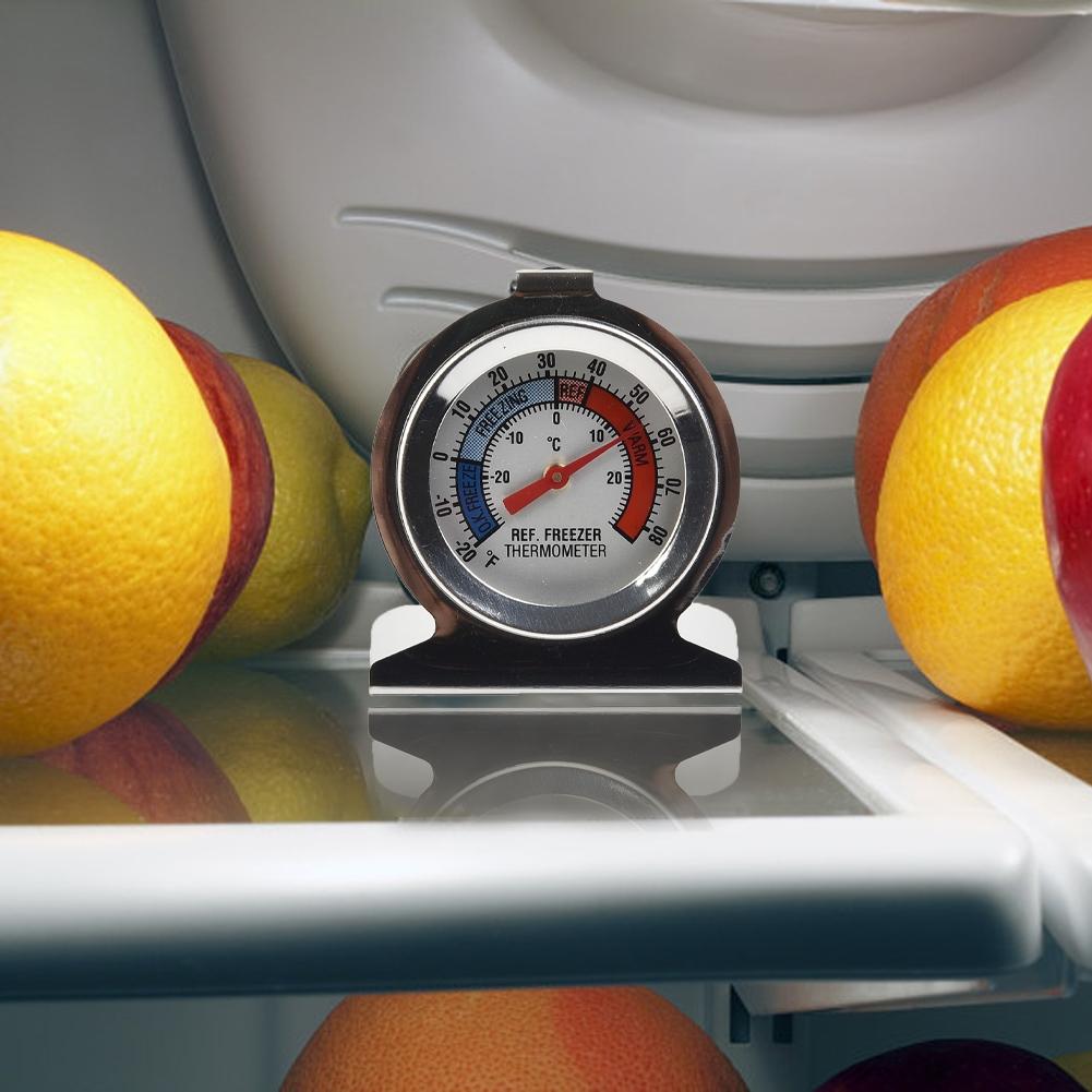 Stainless Steel Fridge Dial Thermometer High Accuracy No Batteries