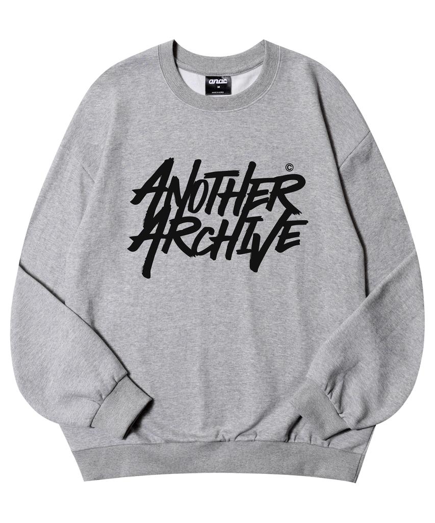 ANOTHER ARCHIVE Graffiti Oversized Sweatshirt_Navy