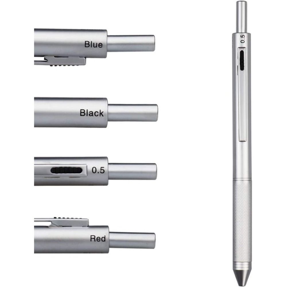 4 In 1 Gravity Sensing Pen 3 Colors Ink Ballpoint Pen Fashion Multi-Function Pen  School Office