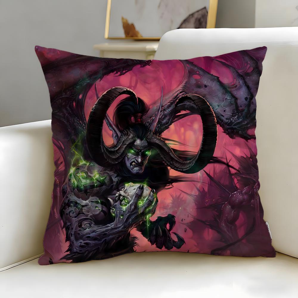 Klassisches Spiel Warcrafts of World WOW Kissenbezug Weich Leicht zu Waschen Kissenhülle Vielseitig für Sofa Bett Reise und Büro
