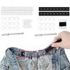 No-Sew Invisible Belt Tightener Set Adjustable Elastic Waist Band  Women Men Jean Pant
