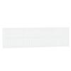 824829 vidaXL Wall-mounted Headboard White 204x3x60 Cm Solid Pine Wood