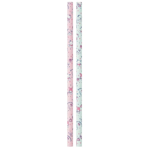 Skater Paper Straws, Sanrio Characters, 20-Pack, 8mm Diameter X 21cm Length, PST2