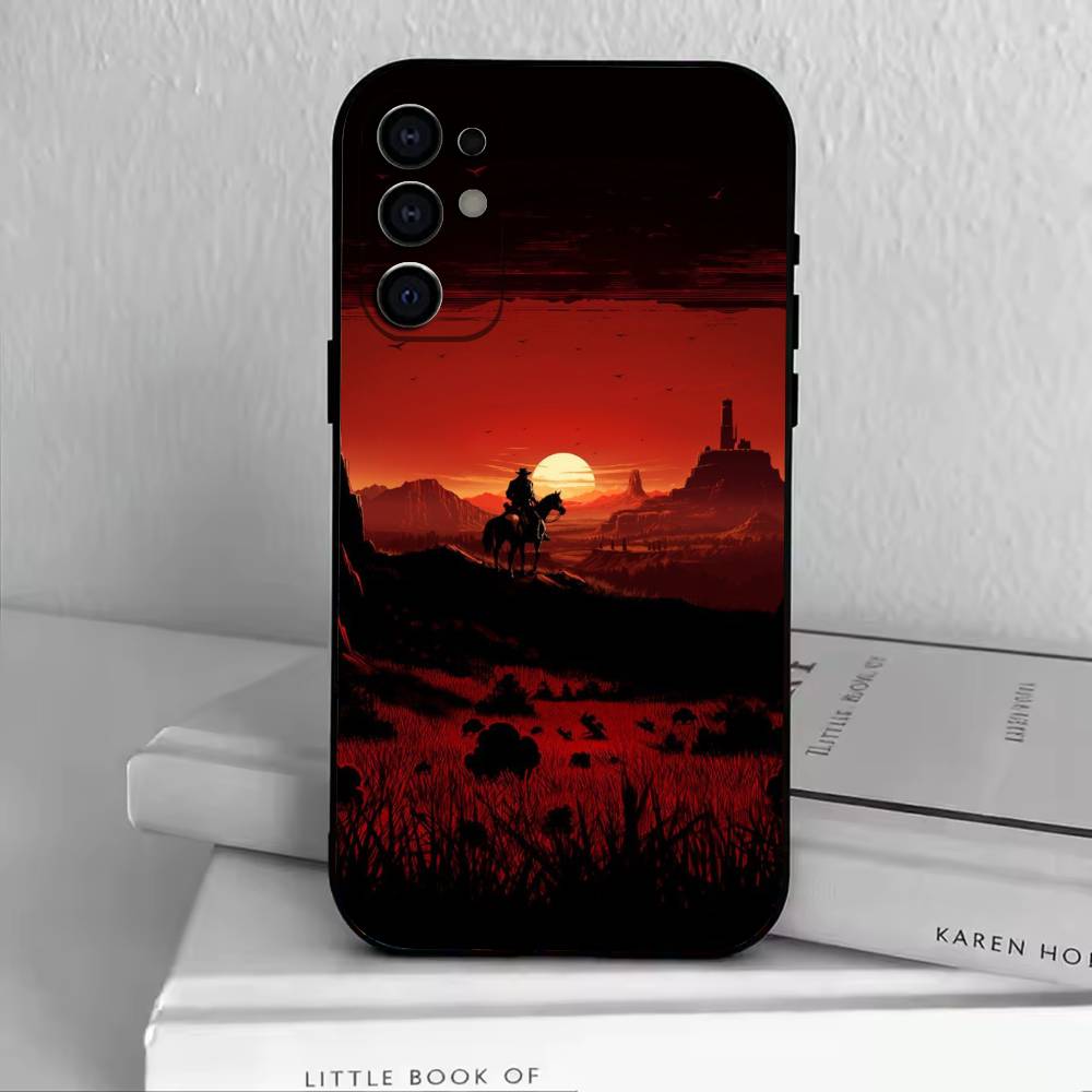 

game of the-Red Dead Redemption 2 Phone Case For Samsung S25,S24,S21,S22,S23,S30,Ultra,S20,Plus,Fe,Soft Silicone Black Cover Samsung S23ULTRA5G