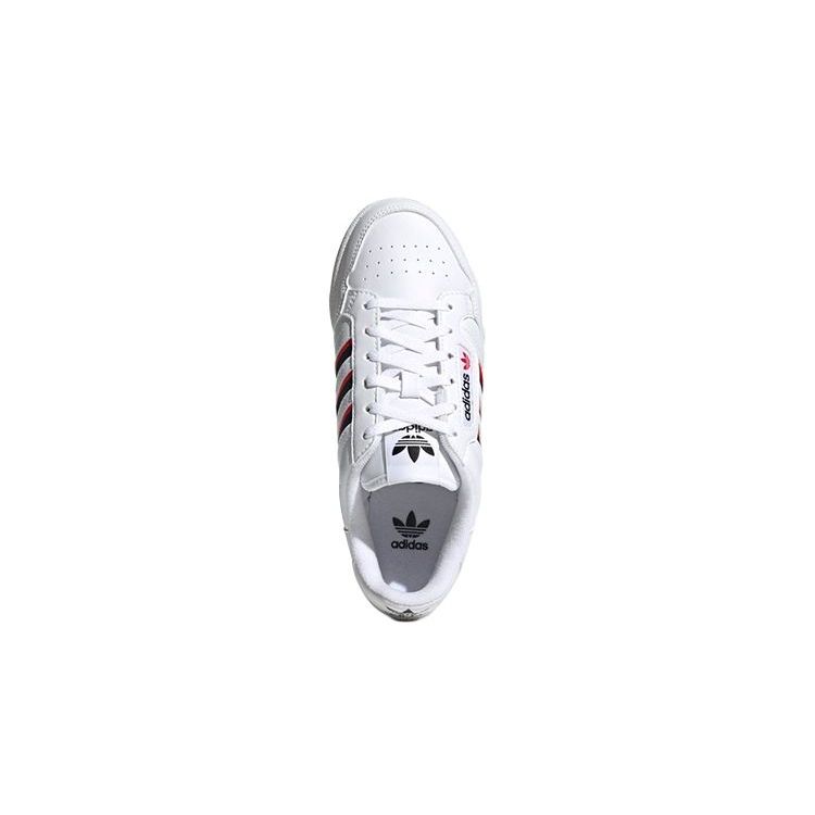 adidas Originals Continental 80 Comfortable Durable Low-Top Kids Sneakers Kids Sneakers White Red Blue FX6088