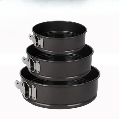 Runde Kuchenform mit Verschluss am Bodenrunde Antihaft-Kuchenform aus Kohlenstoffstahl