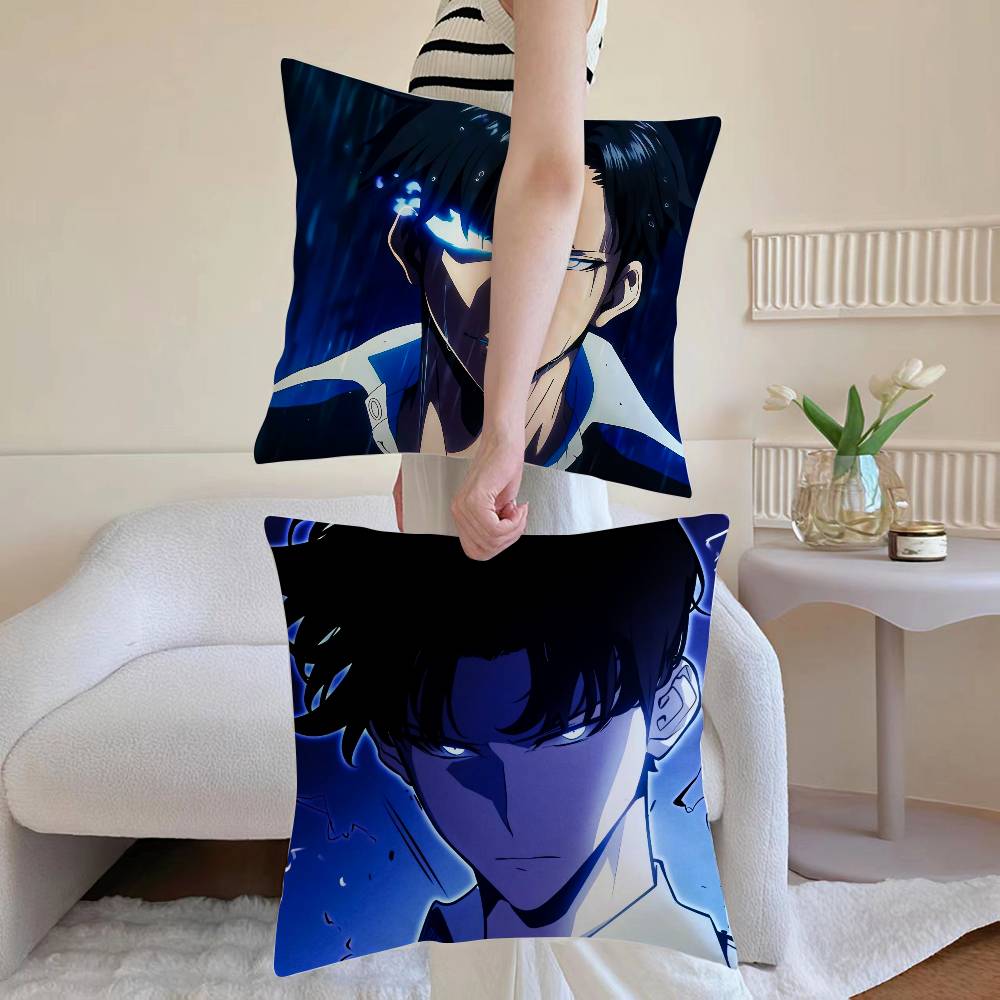 Cool Man S-Solo Leveling-MT Comic Pillow Case Printed Brushed Fleece Pillow Baby Skin-Touch Eco-Friendly Dye-Sublimat