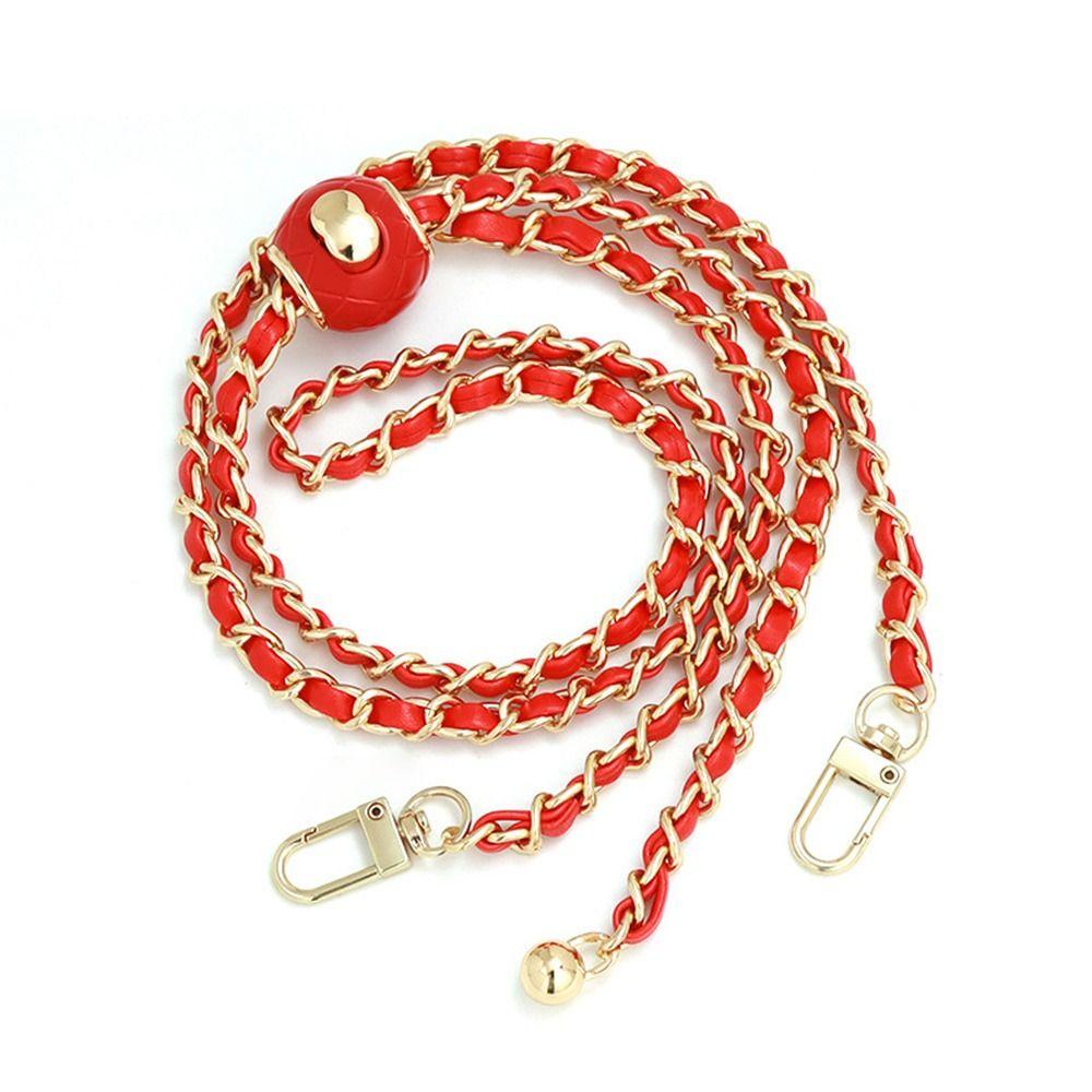 Strap Metal Adjustable Length Strap Non-fading Chain Replacement Shoulder Strap Golden Balls Chain