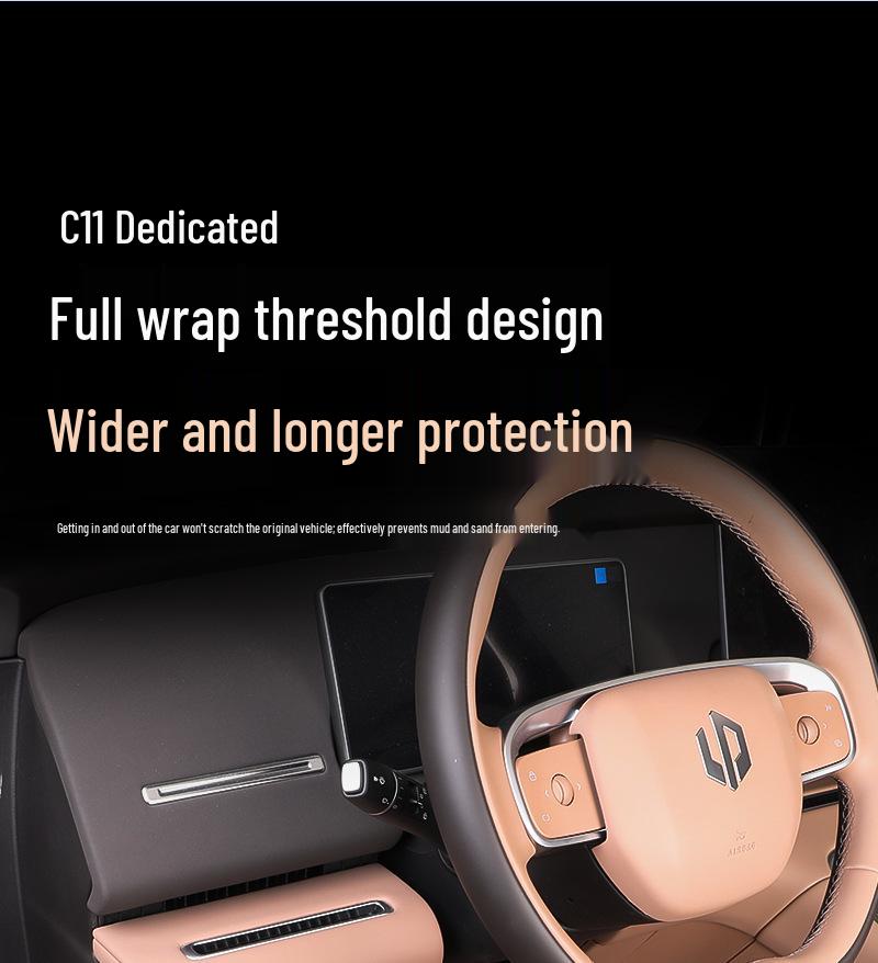 2026 Leapmotor C11 TPE Floor & Trunk Mats: Dirt-Resistant, Durable, Original Car Color.