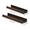 Solid Wood Bathroom Shelf Punch-Free Strong Load-bearing Capacity Toilet Shelves Space Saver Moistureproof Shower Storage Rack