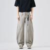 Silhouette Wide-leg Scimitar Casual Pants Cotton Trendy Brand Deconstruction Design Sense High Street Semi-elastic Fashion Casual Long Pants