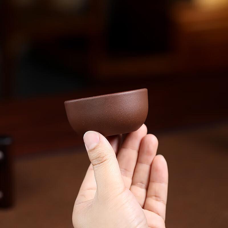 Bainianliyong Yixing Handmade Zisha Tasting Cup, Original Ore Purple Clay Master Cup, Kung Fu Tea Accessories, Brewing Bowl, Small Water Cup