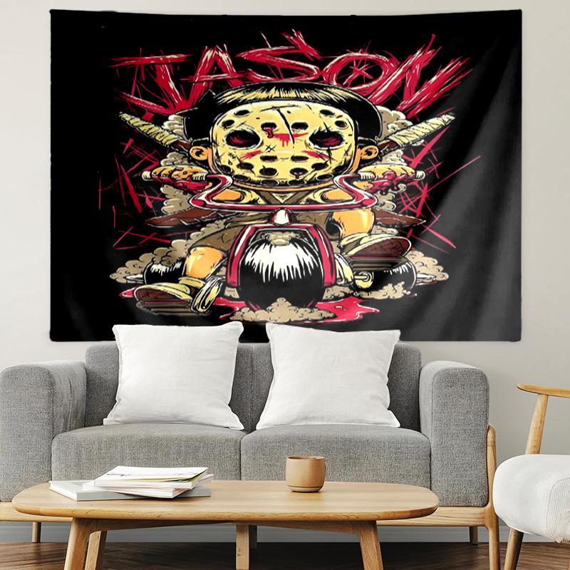 Jason Voorhees Print Tapestry, Lightweight Wall Hanging, for Bedroom, Dorm, Living Room, Home Art Decor, Birthday Christmas Gift for Friends