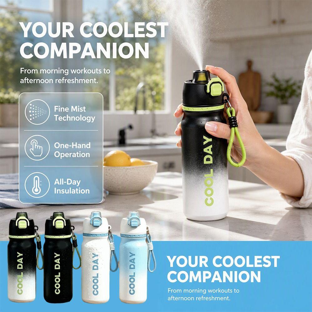 Leakproof Spray Insulated Cup 700M Vacuum Flask Reusable Insulated Water Bottle Gift