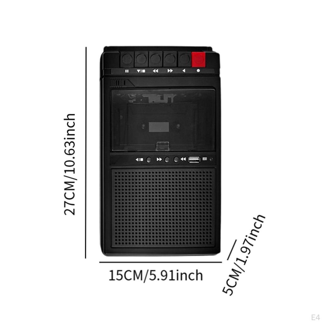 Portable Cassette Player Built in Speaker Birthday Gift Speakers Professional Pocket Stereo Tape