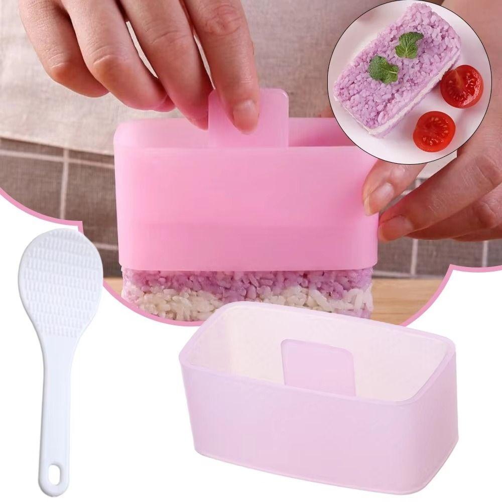 Non Stick Sushi Mold Maker Triangle Rice Mold Portable Food Press