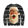 Heren Kerst Trui met Printkraag
