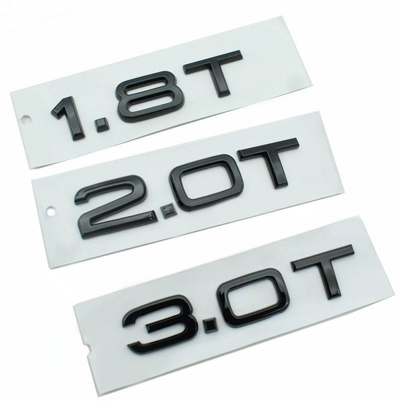 2026 1.8T 2.0T 3.0T 1.6 1.9 2.7T car stickers for Audi A3456A7 Q3 Q5 Q7 refit labeling rear trunk logo mark car accessories emblem