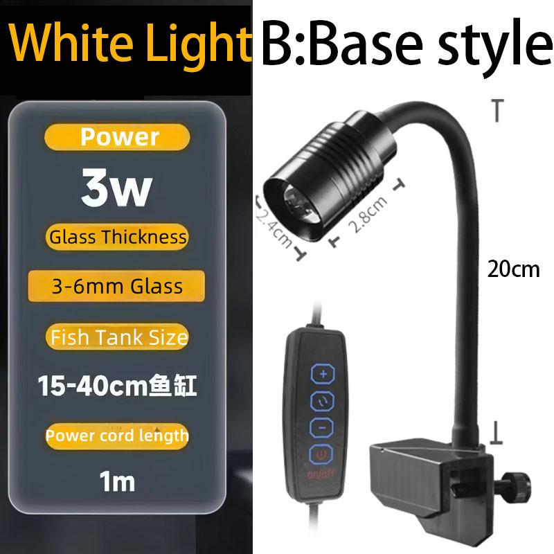 USB Akvaryum Lambası Bitki Büyütme Işığı Süper İnce LED 3W Su Bitkisi Aydınlatması Su Geçirmez Klipsli Lamba Akvaryum İçin