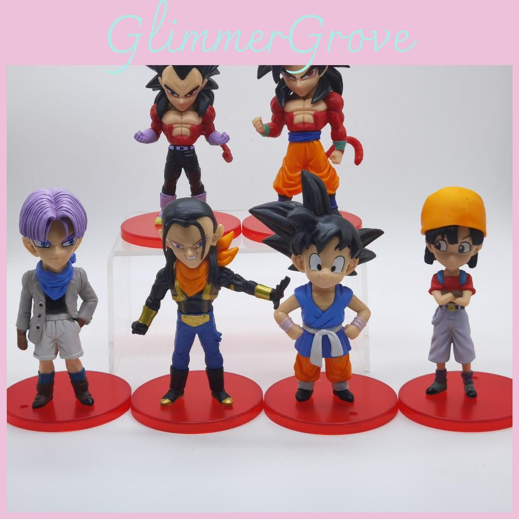 Collectible Dragon Ball Action Figures Set Featuring Goku Trunks Vegeta And Bulma Pvc Toys