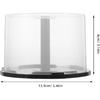 DOITOOL Empty Cd Storage Bucket Portable Dvd Holder Container for 50 Discs Clear Cd Storage Holder Protects against Dust and Moisture Compact