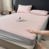 New A-Type Ice Cream Ice Silk Cool Mattress Protector: Quilted, Non-Slip, 3-Piece Bed Sheet Set for a Refreshing Sleep