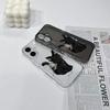 Angel Black Cat iPhone Case for 13, 14, 15 Pro Max, 16, 17 Pro - Cute Full Wrap Design