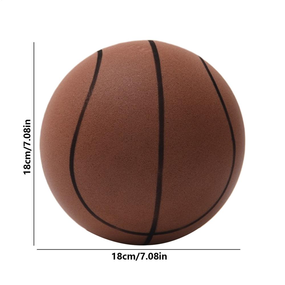 SilentBasketball With Net Bag Dribbling Indoor Airless Foam Basketball Quiet Dribbling Indoor Training Silent Ball Quiet Bounce