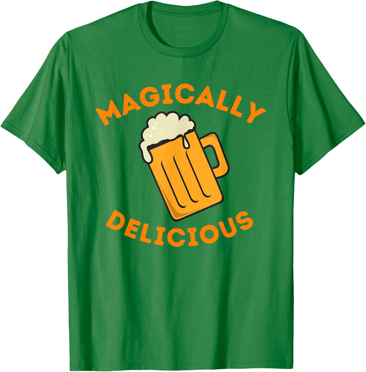 Magically Delicious Beer Mug Graphic Tee Funny Irish St Patricks Day T Shirt S