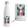 Insulated Bottle - PLANETEE - Women's Padel Illustration - 500 Ml - Double-walled Stainless Steel - Keeps Cold 24h/hot 12h