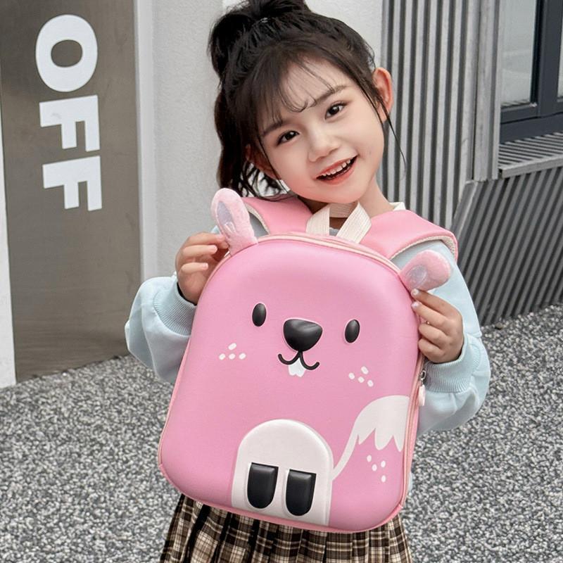 Adorable Lightweight Backpack For Kids With Cute Squirrel Print Perfect For School