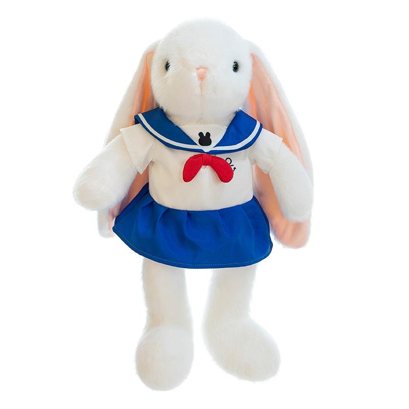 New Product Cute Navy Rabbit Doll Rabbit Plush Toy Children Comfort Doll Birthday Gift Rag Doll