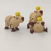 Cute Capybara 3D Printed Toy Statue Joints Movable Simulation Animal Orange Capybara Pet Toy Model Desktop Small Ornaments