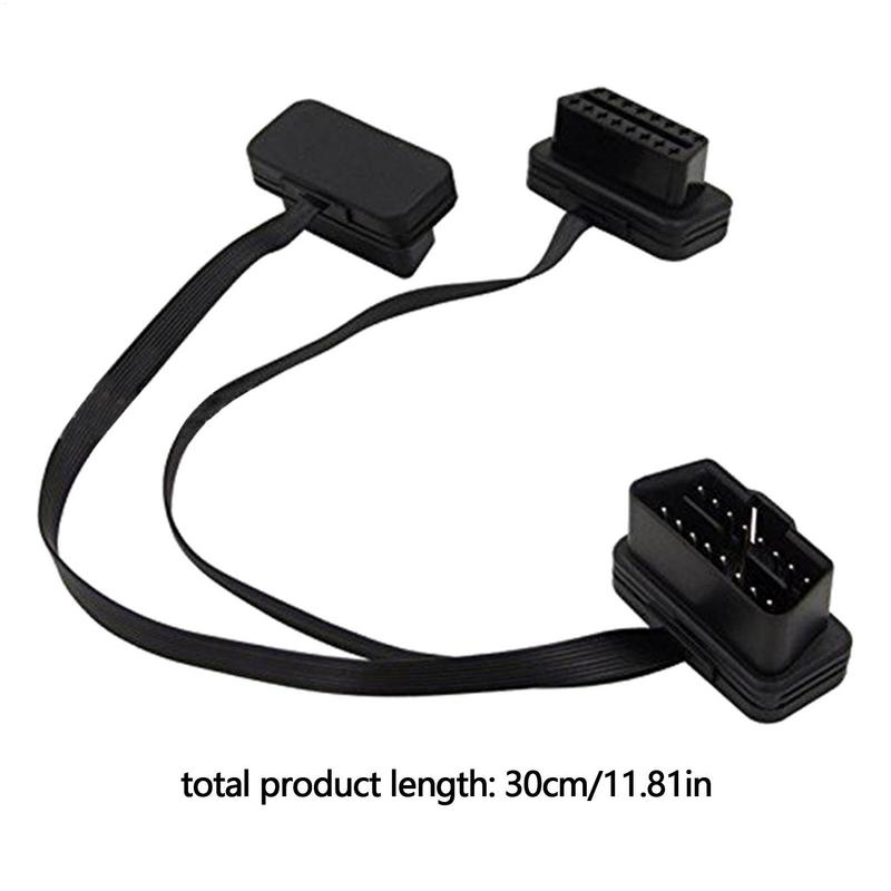 OBD2 Splitter Male To Female Waterproof OBD2 Splitter 16 Pin OBD2 Adapter Flexible Extender For Scan Tools Diagnostic Reader OBD