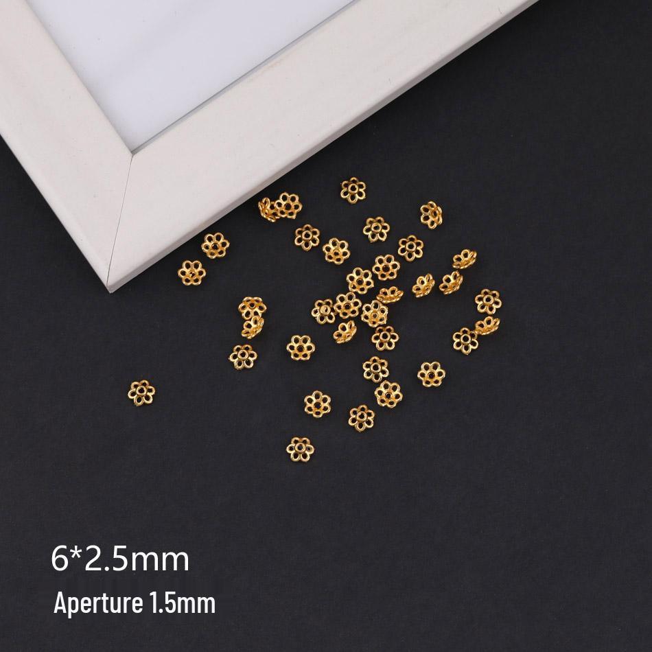 Golden Sand Flower Cup Spacer Beads for DIY Jewelry Necklace Bracelet