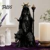 Kompakte gruselige Dekoration Hekate Griechische Göttin Statue mit magischen Hunden, Fantasy-Thema Okkultes Zimmerdekor Harzskulptur, Mythologische Figur für