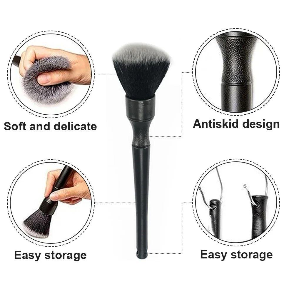 Scratch-Free Auto Detail Brush Kit Ultra- Soft Air Conditioning Brush Auto Wash Accessories